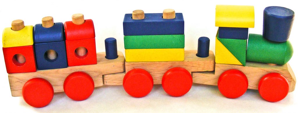 Wooden toy train Choo-Choo-Train
